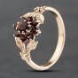 Second Hand Yellow Gold Garnet Cluster Ring 41103571