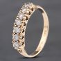 Second Hand 9ct Yellow Gold Cubic Zirconia Half Eternity Ring 41103582