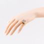 Second Hand Vintage Yellow Gold Smoky Quartz Large Oblong Dress Ring 41103594