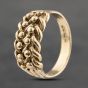 Second Hand 9ct Yellow Gold Two Row Keeper Ring 41103597
