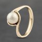 Second Hand 9ct Yellow Gold Cultured Pearl Dress Ring 41103637