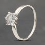 Second Hand 9ct White Gold Cubic Zirconia Solitaire Ring 41103643