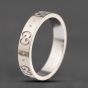 Second Hand Gucci 18ct White Gold Band Ring 41103762