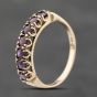 Second Hand Vintage 9ct Yellow Gold Ruby Seven Stone Ring 41103797
