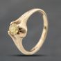 Second Hand 9ct Yellow Gold Citrine Claw Set Dress Ring 41103801
