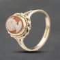 Second Hand 9ct Yellow Gold Cameo Dress Ring 41103807