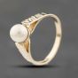 Second Hand 9ct Yellow Gold Pearl Dress Ring 41103808
