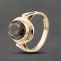 Second Hand 9ct Yellow Gold Smokey Quartz Oval Dress Ring 41103813