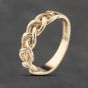 Second Hand 9ct Yellow Gold Weave Band Ring 41103822