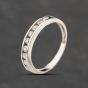 Second Hand White Gold Cubic Zirconia Channel Set Half Eternity Ring 41103830