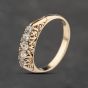 Second Hand Yellow Gold Cubic Zirconia Five Stone Ring 41103834