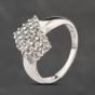 Second Hand White Gold Cubic Zirconia Double Grid Dress Ring 41103835