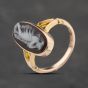 Second Hand Vintage Yellow Gold Cameo Oval Dress Ring 41103842