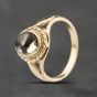 Second Hand 9ct Yellow Gold Smoky Quartz Cabachon Dress Ring 41103854