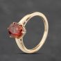 Second Hand 9ct Yellow Gold Colour Treated Topaz Oval Dress Ring 41103860