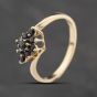 Second Hand 9ct Yellow Gold Sapphire Cluster Ring 41103862