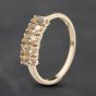 Second Hand 9ct Yellow Gold Topaz Five Stone Ring 41103900