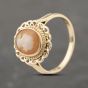 Second Hand 9ct Yellow Gold Cameo Fancy Edge Dress Ring 41103917
