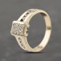 Second Hand 9ct Yellow Gold Cubic Zirconia Cluster Ring 41103930