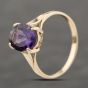 Second Hand 9ct Yellow Gold Amethyst Dress Ring 41103931