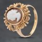 Second Hand 9ct Yellow Gold Cameo Ornate Dress Ring 41103971