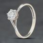 Second Hand 9ct White Gold Cubic Zirconia Solitaire Ring 41103975
