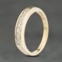 Second Hand 9ct Yellow Gold Cubic Zirconia Half Eternity Ring 41104005