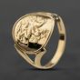 Second Hand 9ct Yellow Gold St George Coin Ring 41104013