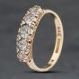Second Hand 9ct Yellow Gold Cubic Zirconia Five Stone Ring 41104026
