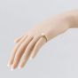 Second Hand 9ct Yellow Gold Simulated Pearl & Blue Spinel Round Dress Ring 41104065