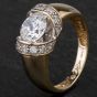 Second Hand 14ct Yellow Gold Cubic Zirconia Dress Ring 4110409