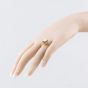 Second Hand 9ct Yellow Gold Opal & Garnet Oval Cluster Ring 41104127