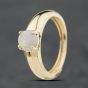 Second Hand 9ct Yellow Gold Opal Single Stone Dress Ring 41104132