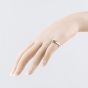 Second Hand 9ct Yellow Gold Sapphire & Cubic Zirconia Heart Shape Cluster Ring 41104134