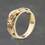 Second Hand 9ct Yellow Gold Tree Of Life Inspired Band Ring 41104152