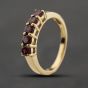 Second Hand 9ct Yellow Gold Tourmaline Five Stone Ring 41104197