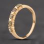 Second Hand 9ct Yellow Gold Topaz Five Stone Ring 41104217