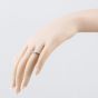 Second Hand 9ct Yellow Gold Cubic Zirconia Half Wishbone Ring 41104231