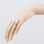 Second Hand 9ct White Gold Cubic Zirconia Shoulder Set Solitaire Ring 41104240