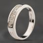 Second Hand 9ct White Gold Cubic Zirconia Half Eternity Ring 41104244
