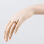 Second Hand 9ct Yellow Gold Colour Treated Pink & White Topaz Dress Ring 41104251