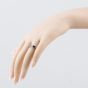 Second Hand 9ct White Gold Pink Tourmaline & Iolite Five Stone Ring 41104257