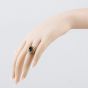 Second Hand 9ct Yellow Gold Garnet Large Oval Dress Ring 41104268