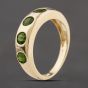 Second Hand 9ct Yellow Gold Peridot Five Stone Ring 41104280