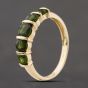 Second Hand 9ct Yellow Gold Peridot Five Stone Ring 41104281