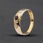 Second Hand 9ct Yellow Gold Garnet & Pearl Dress Ring 41104339