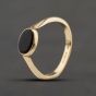 Second Hand 9ct Yellow Gold Onyx Oval Signet Ring 41104345