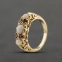 Second Hand 9ct Yellow Gold Opal & Garnet Dress Ring 41104354