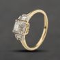 Second Hand 9ct Yellow Gold White Topaz Dress Ring 41104374