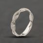 Second Hand White Gold Cubic Zirconia Twist Band Ring 41104399